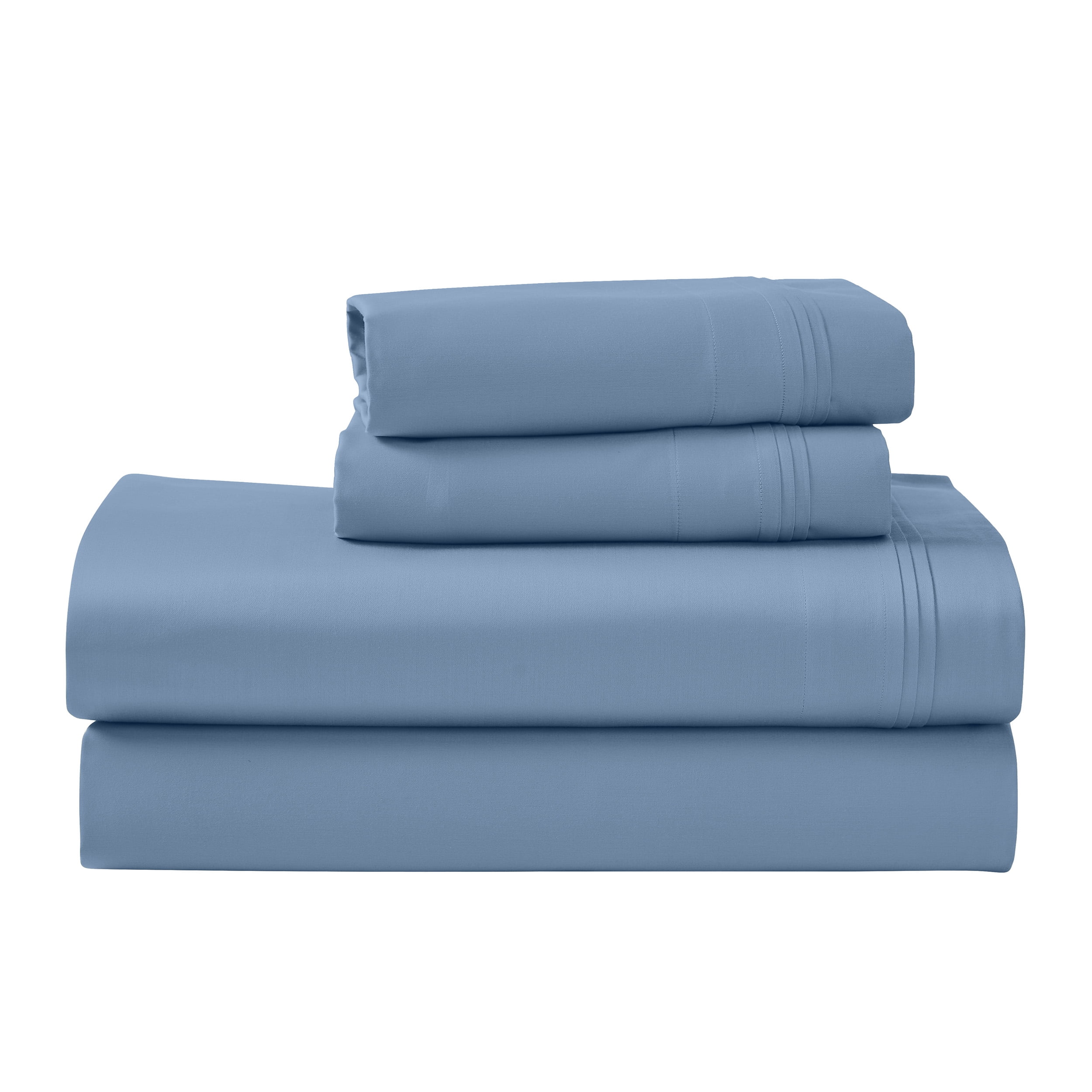 Superior 1000 Thread Count Egyptian Cotton Sheet Set, Deep Pocket Bed Sheets, King, Medium Blue