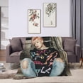 thumbnail image 3 of Blanket Park Jimin Soft and Comfortable Wool Fleece Throw Blankets for Sofa Office car Camping Yoga Travel Home Decoration Cozy Plush Beach Blanket Gift, 3 of 5