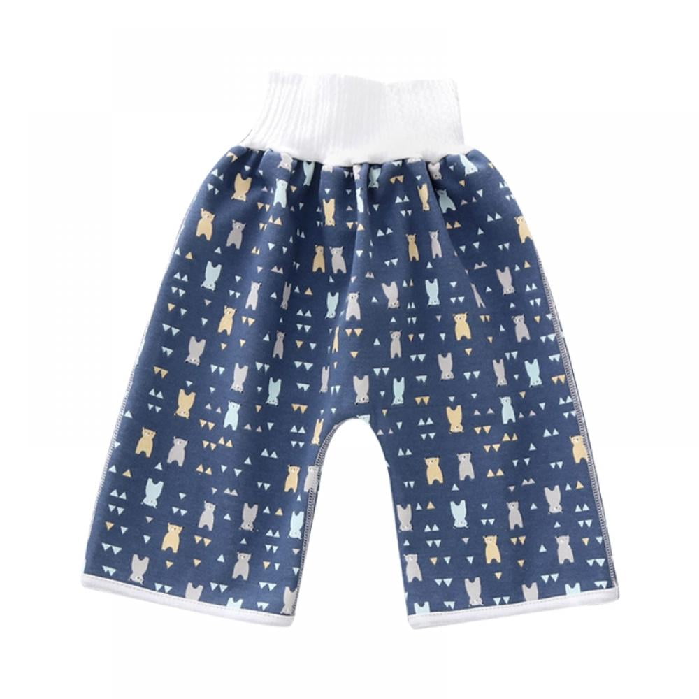 Teekit Cómodos pantalones cortos para niños impermeables y absorbentes pantalones cortos Comfy Childrens Diaper Skirt Shorts impermeables y absorbentes 