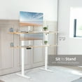 thumbnail image 5 of VIVO White Electric Single Motor Stand Up Height Adjustable Desk Frame, 5 of 8