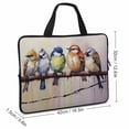 thumbnail image 2 of AWERP Painting Rustic Forest Wildlife Birds Tree Branches Laptop Bag Diving Fabric Tablet Cover Neoprene Laptop Carrying Bag 17inch, 2 of 5