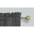 thumbnail image 2 of 2 Panels Charcoal Solid Blackout Thermal Rod Pocket Foam Lined Window Curtain Drape R64 108 Length, 2 of 3
