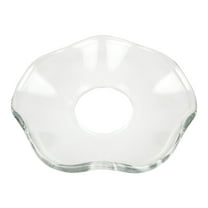 12 Pieces Scallop Glass Candle Bobeches, Candle Rings, Bobeches for Candlestick Holders