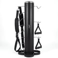 thumbnail image 3 of golytefs Vertical Gym Fitness Accessories Handle Rack with Lat And Curl Bar Revolving Bars Fitness Equipment Accessories Rack for 36 Handles & Straps, 3 of 8