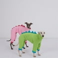 thumbnail image 2 of UOSIA Italian Greyhound Whippet Dog Fleece Dinosaur Onesie, Turtleneck Costume Outfit, 2 of 6