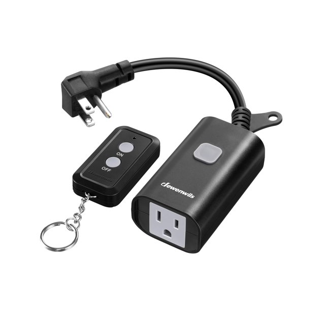 Salida de control remoto para exteriores DEWENWILS de 15 A, rango de 100 pies