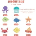 thumbnail image 2 of 20Pcs 8 Style Ocean Animals Non-Slip Stickers Bathtub Non-Slip Stickers Ocean Themed with Scraper for Bathroom Bathtub Shower Floors colorful, 2 of 6