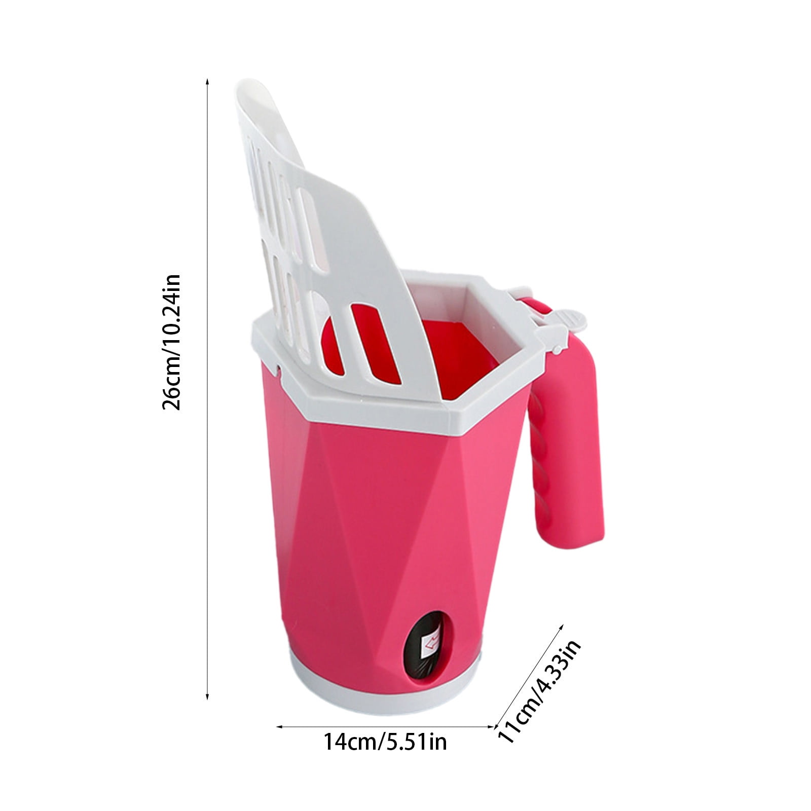 Nebwoak Cat Litter Scoop with Filter - Filtering Design, Ergonomic Non-Slip Handle, Durable ABS & Stainless Steel, Safe Edges, Easy Clean, Fits All Litter Boxes, Red Color
