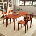 thumbnail image 2 of Gymax Solid Wood Dining Chair Set of 4 w/ Curved Backrest & Rubber Wood Frame, 2 of 9