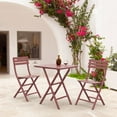 thumbnail image 2 of Compamia Helen Square Folding Bistro Table 24 inch Marsala, 2 of 7