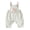 Pink, variant on RUINIXCW Baby Half Birthday Jumpsuit Embroidered Square Neck Sleeveless Romper