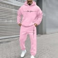 thumbnail image 5 of Aihuaihua New York Mens Tracksuit 2Pcs Set Hoodie Sweatsuits Jogging Suit Sets Long Sleeve Pullover Shirt Outfits 2025 Athletic Outfits Pink XL, 5 of 5