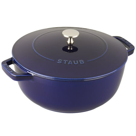 - Staub Cast Iron 3.75-qt Essential French Oven - Dark Blue