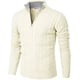 thumbnail image 5 of Suéter tipo polo de manga larga con cremallera de punto y corte ajustado informal para primavera, otoño e invierno para hombre, 5 of 6