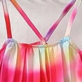 thumbnail image 7 of UngA Girl's 2 Piece Boho Outfits Pleated Spaghetti Strap Camisoles and Elastic Waist Wide Leg Pants 6-7 Years,Hot Pink, 7 of 7