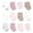 Blush Dot Delight, variant on Basics Infant Baby Cozy Terry Baby Sock 12-Pack, Lumberjack Moose, 6-12 Months