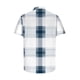 thumbnail image 4 of Blusa y camisa de manga corta con cuello vuelto para hombre, camisa informal con botones y estampado a cuadros, de manga corta y solapa., 4 of 5