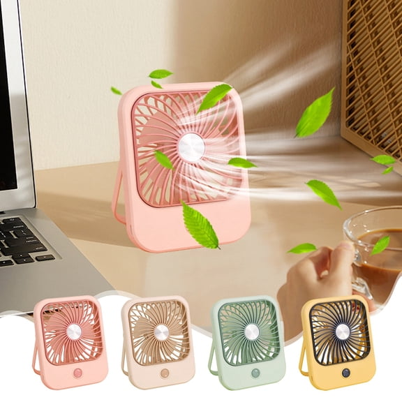 AOMXGD Desk Fan USB Powered Small Portable Fan, Adjustable Speeds Powerful Mini Personal Fan, Quiet Plug In USB Fans for Desktop Bedroom Office Table Travel