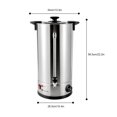 thumbnail image 2 of Electric Stainless Steel Catering 25L/6.6Gal Hot Water Boiler Tea Thermostat, 2 of 12