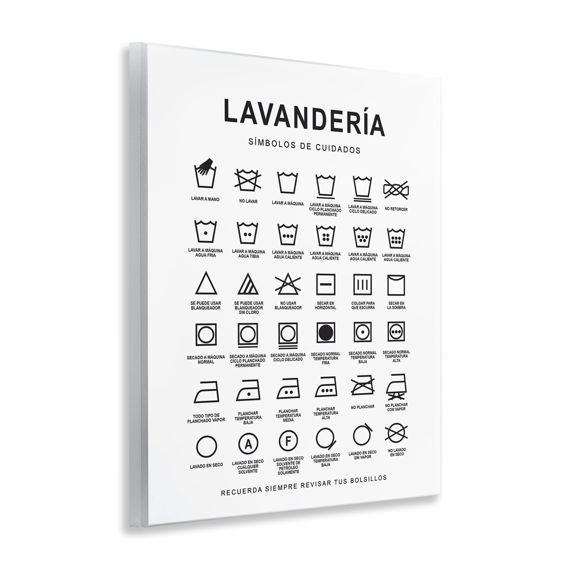 Stupell Industries Guía de Lavado de Ropa Bath & Laundry Painting Unframed Art Print Wall Art, 11 x 14