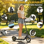 750W Electric Scooter for Adults, Up to 19 MPH & 21 Miles Long Range E-Scooter, 10.5 Pneumatic Tires, App Control, Folding Commuter Motorized Scooter with Turn Signals