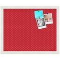 thumbnail image 2 of PinPix 20x16 Custom Cork Bulletin Board Red Circles Poster Board Has a Fabric Style Canvas Finish, Framed in Red Circles, by ArtToFrames (PinPix-500), 2 of 6