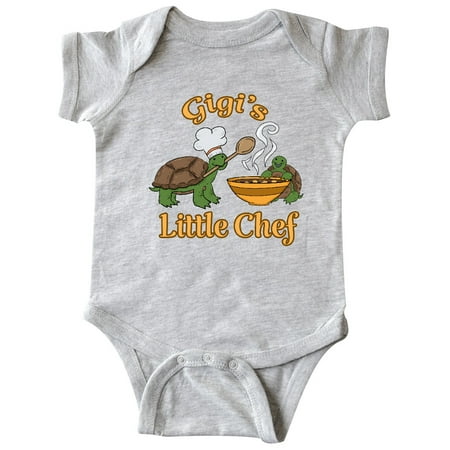 

Inktastic Gigi s Little Chef with Cute Turtles Gift Baby Boy or Baby Girl Bodysuit