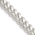 thumbnail image 7 of 925 Sterling Silver 7.2mm Polished Domed Curb Chain 24 Inch, 7 of 7