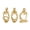 Golden, variant on wutoase 3 Pcs Resin Thinker Style Abstract Statue Collectible, Thinking Figure Sculpture for Home Office Bookshelf Desktop Decor