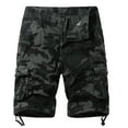thumbnail image 2 of Xysaqa Men's Camouflage Cargo Shorts Casual Summer Outdoor Cotton Shorts Relaxed Fitted Travel Hiking Short Pants with Multi Pockets S-2X Clearance, 2 of 5
