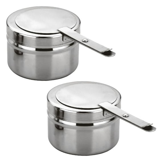 MUSEYA Chafing Oil Holder Stainless Steel 2Pcs 6.5X3.5X2.5In Buffet Equipment Caterers