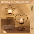 thumbnail image 1 of Sentmoon Candlestick Holder Valentines Decorations for the Home Geometric Iron Light Candle Candlestick Lantern Indoor Decor for Creating Ambiance & Relaxation, 1 of 9