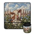 thumbnail image 2 of HELLHERO Butterfly Cow Sewing Machine Mat Fabric Polyester with 4 Pockets Durable Ideal For Sewing Classes & Home Use, 2 of 5