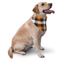 thumbnail image 2 of Junzan Orange Plaid-1pcs Dog Bandanas,Dog Bandanas Scarf Triangle Bibs Kerchief Flannel Thicken Cotton Bandana for Small Medium Large Dogs and Cats, 2 of 9