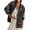 Black Embroidery, variant on sicmoss Women's Blue Cotton Vintage Oversized Embroidered Denim Jacket Boho Loose Fit Button Down Casual