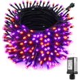 thumbnail image 1 of Luces de Halloween naranja y morado, luces LED de Halloween de bajo voltaje, 8 modos, n de luces para jard¨ªn, patio, interior, fiestas (naranja morado), 1 of 5