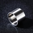 thumbnail image 3 of 14mm/18mm Silver Polished Band Men's Jewelry 316L Stainless Steel Ring Size 6-14, 3 of 9