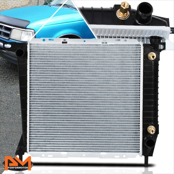 PM PERFORMOTOR Aluminum Core OE Style Radiator for 85-94 Ford Ranger/Mazda B2300 AT DPI-1062