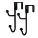 thumbnail image 1 of Paquete de 2 ganchos para colgar sobre la puerta, gancho doble de Metal resistente para colgar abrigos, sombreros y batas, 1 of 5