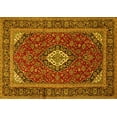 thumbnail image 1 of Ahgly Company Indoor Rectangle Medallion Yellow Traditional Area Rugs, 3' x 5', 1 of 4