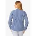 thumbnail image 2 of Jessica London Women's Plus Size Wrinkle-Free Stretch Poplin Shirt, 2 of 3