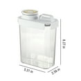 thumbnail image 3 of Airtight Food Storage Container, Large Grain Bin, Stainless Steel, Stackable Design, for Pantry, Food Preservation, Flour, Oatmeal, Cereal, Rice, 3-pack, Kitchen Organization, Household, Ihhxbz, 3 of 8