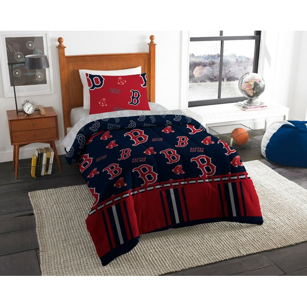 Mlb Boston Red Sox Twin Bed In Bag Set Walmart Com Walmart Com