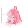 thumbnail image 2 of Mochila Lazada de peluche con unicornio para niños pequeños color rosa, 2 of 9