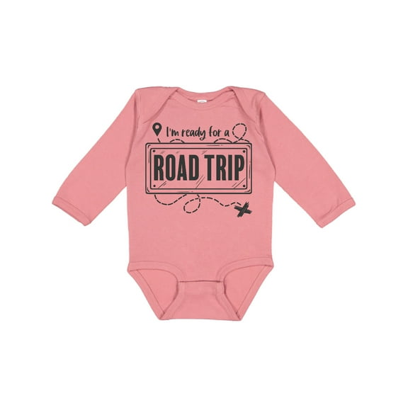 Inktastic I'm Ready for a Road Trip Boys or Girls Long Sleeve Baby Bodysuit