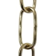 thumbnail image 1 of RCH Hardware CH-S61-25-PB Steel Chandelier Chain, Polished Brass (1 Foot), 1 of 4