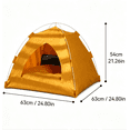 thumbnail image 3 of Portable and foldable outdoor shade cat tent dog tent, XL Size Fold‑Up Pet Bed Tent, Durable Oxford Fabric Pet House for Large‑Size Pets, 3 of 6