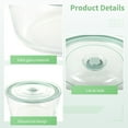 thumbnail image 4 of 101oz Extra Large Trifle Bowl with Lid, 3 L Glass Salad Bowl, Round Glass Trifle Bowl with Pedestal, Transparent Flour Bowl for Pizza Food Salad and Storage, 4 of 6