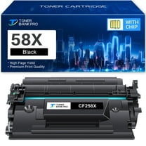 CF258X 58X Toner Cartridge Black (with Chip, High-yield ) Compatible for HP 58A 58X CF258X CF258A HP LaserJet Pro M404n M404dn M404dw MFP M428fdw M428fdn M428dw M406dn M430f M404 M428 Printer Ink