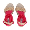 thumbnail image 4 of Alpargata sandalia de plataforma con yute natural para mujer con ajuste de listones fucsia estilizados. Platonia  ANTONELLA-02-FUCSIA, 4 of 6